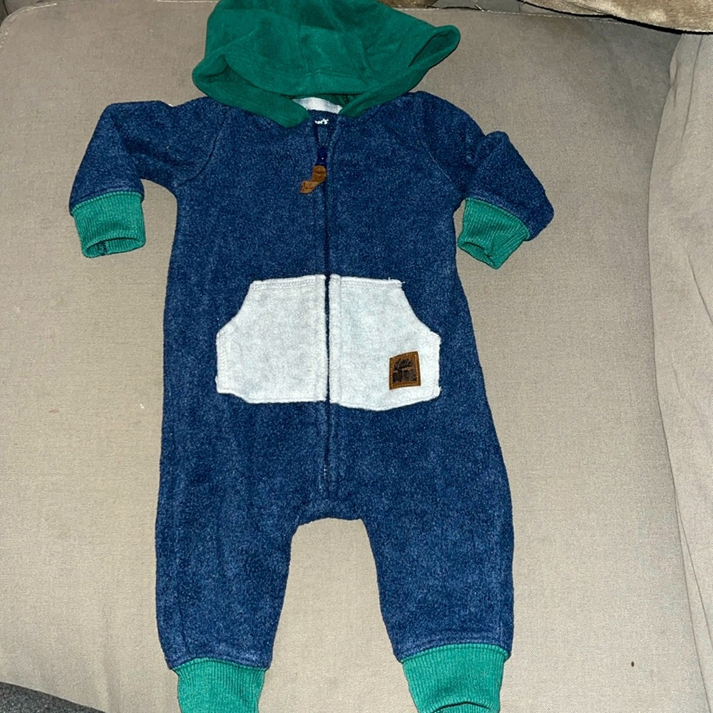 Carter’s 3 Month Fleece Zip-up One Piece